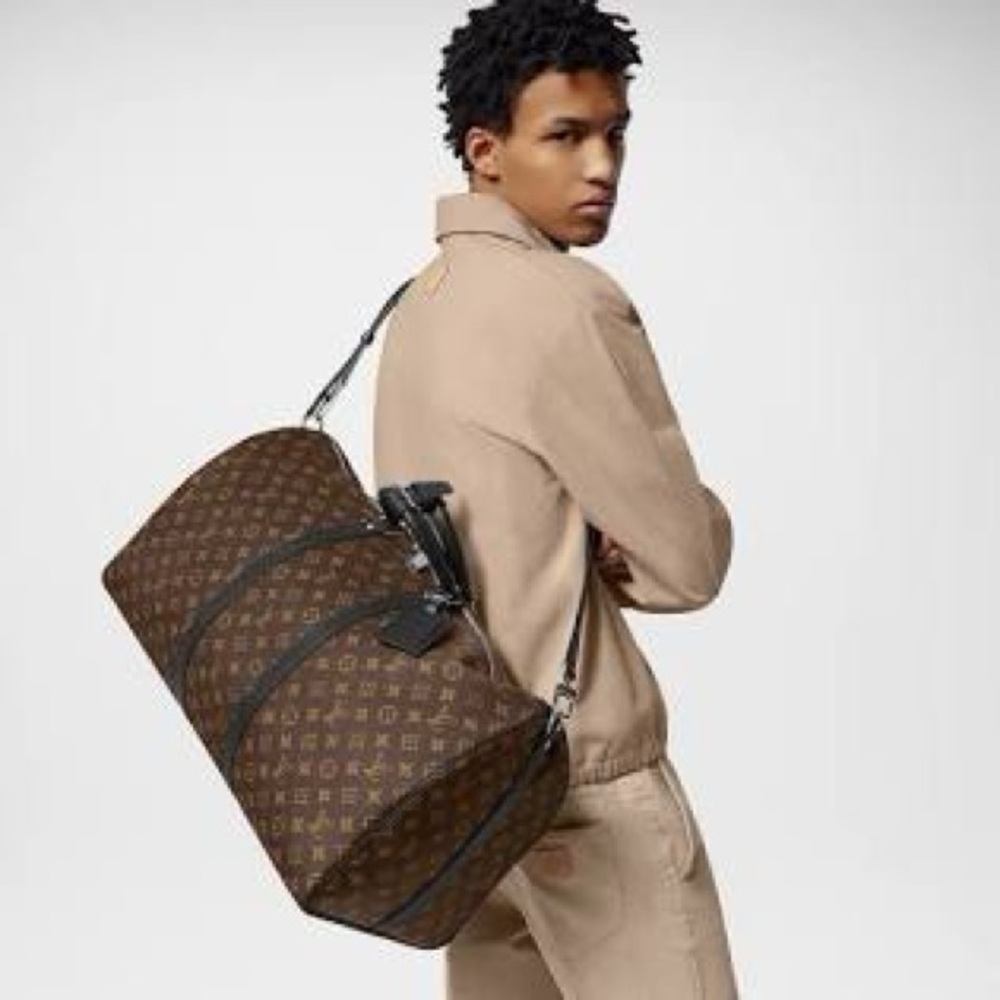 Authentic Louis Vuitton Macassar Keepall 55 - Picture 3 of 15